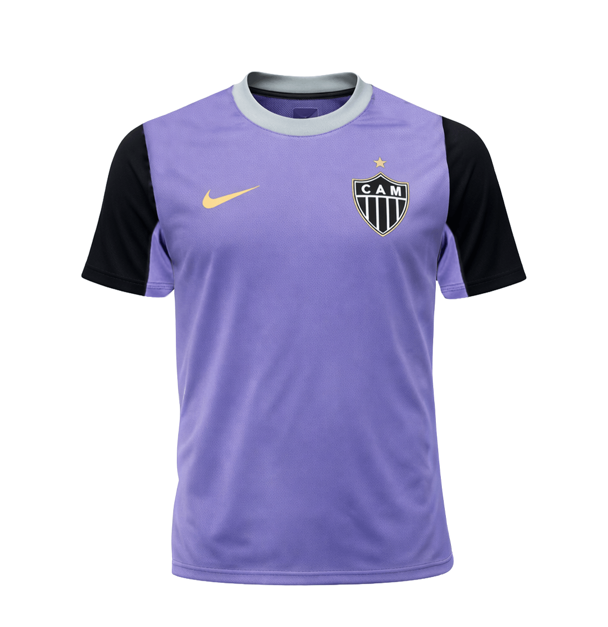 Camisa Atlético Mineiro Treino 26/27 - Versão Torcedor Masculina Roxo e Preto