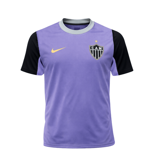 Camisa Atlético Mineiro Treino 26/27 - Versão Torcedor Masculina Roxo e Preto