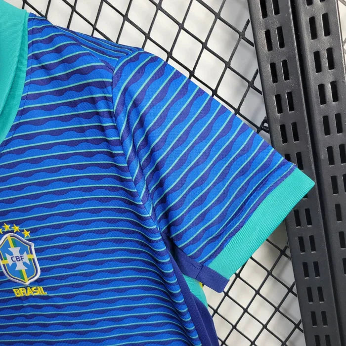 Conjunto Infantil Brasil Away 24/25