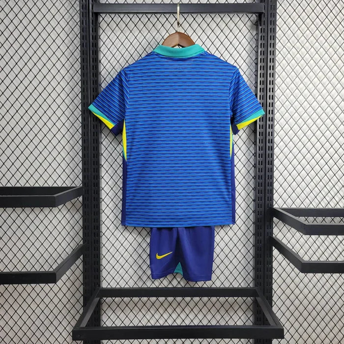 Conjunto Infantil Brasil Away 24/25