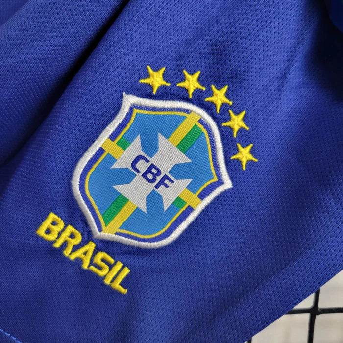 Conjunto Infantil Brasil Away 24/25