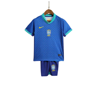 Conjunto Infantil Brasil Away 24/25
