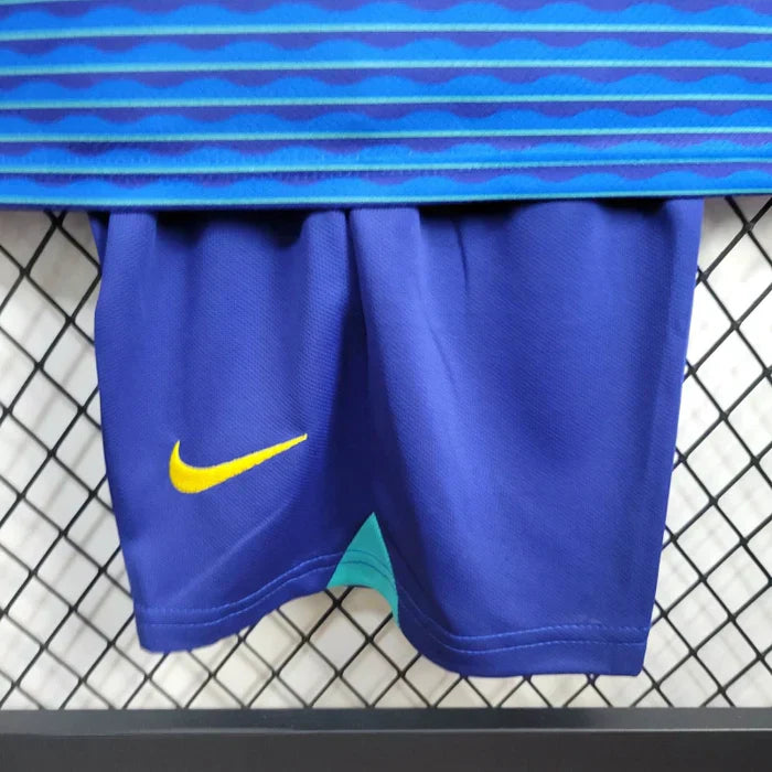 Conjunto Infantil Brasil Away 24/25