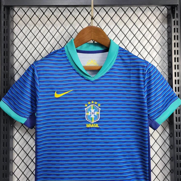 Conjunto Infantil Brasil Away 24/25